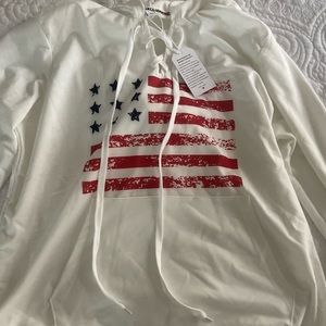 american flag light hoodie